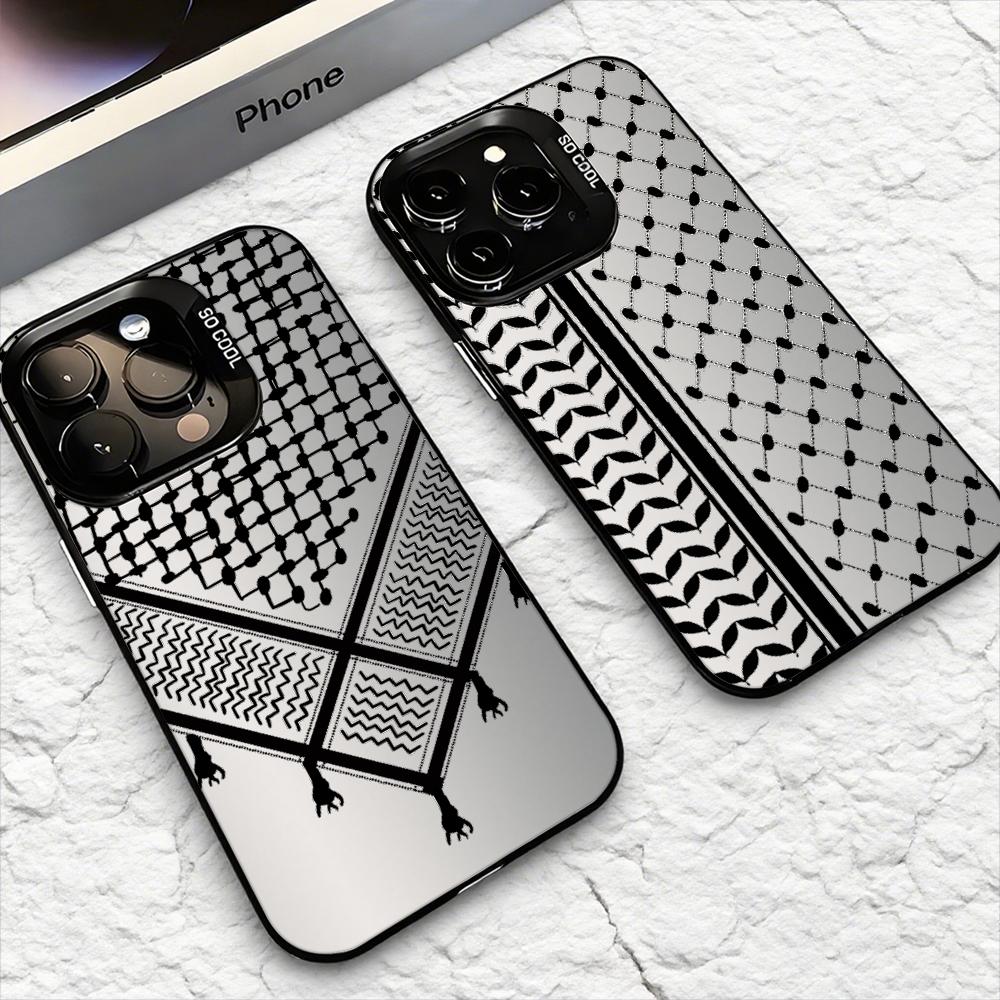 Phone Cases For Iphone 16 - Custodia per Telefono Keffiyeh P-Palestine per