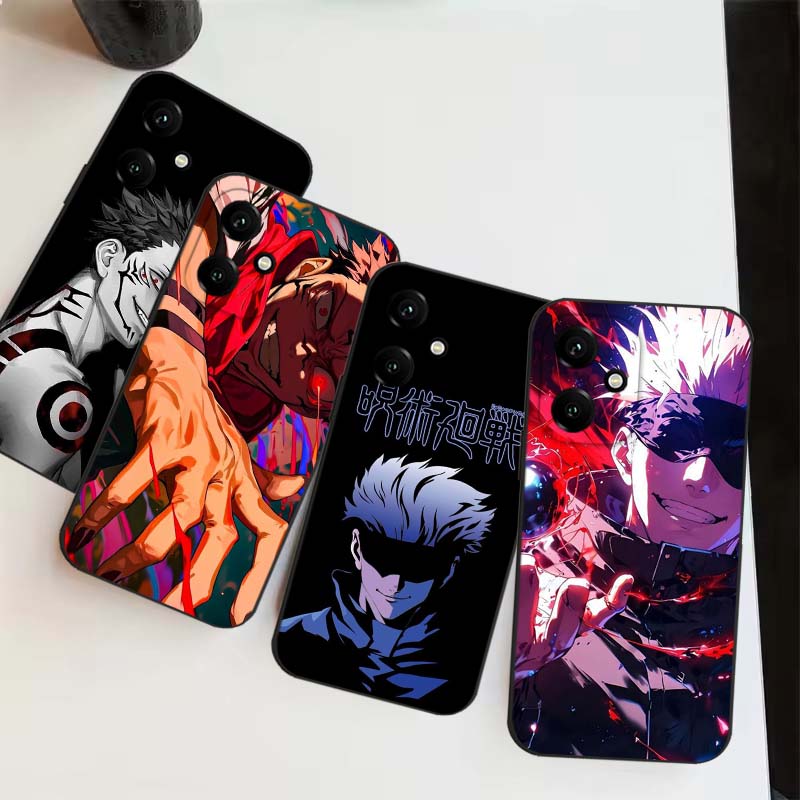 Phone Cases Jujutsu Kaisen - Custodia per telefono nera Anime Jujutsu