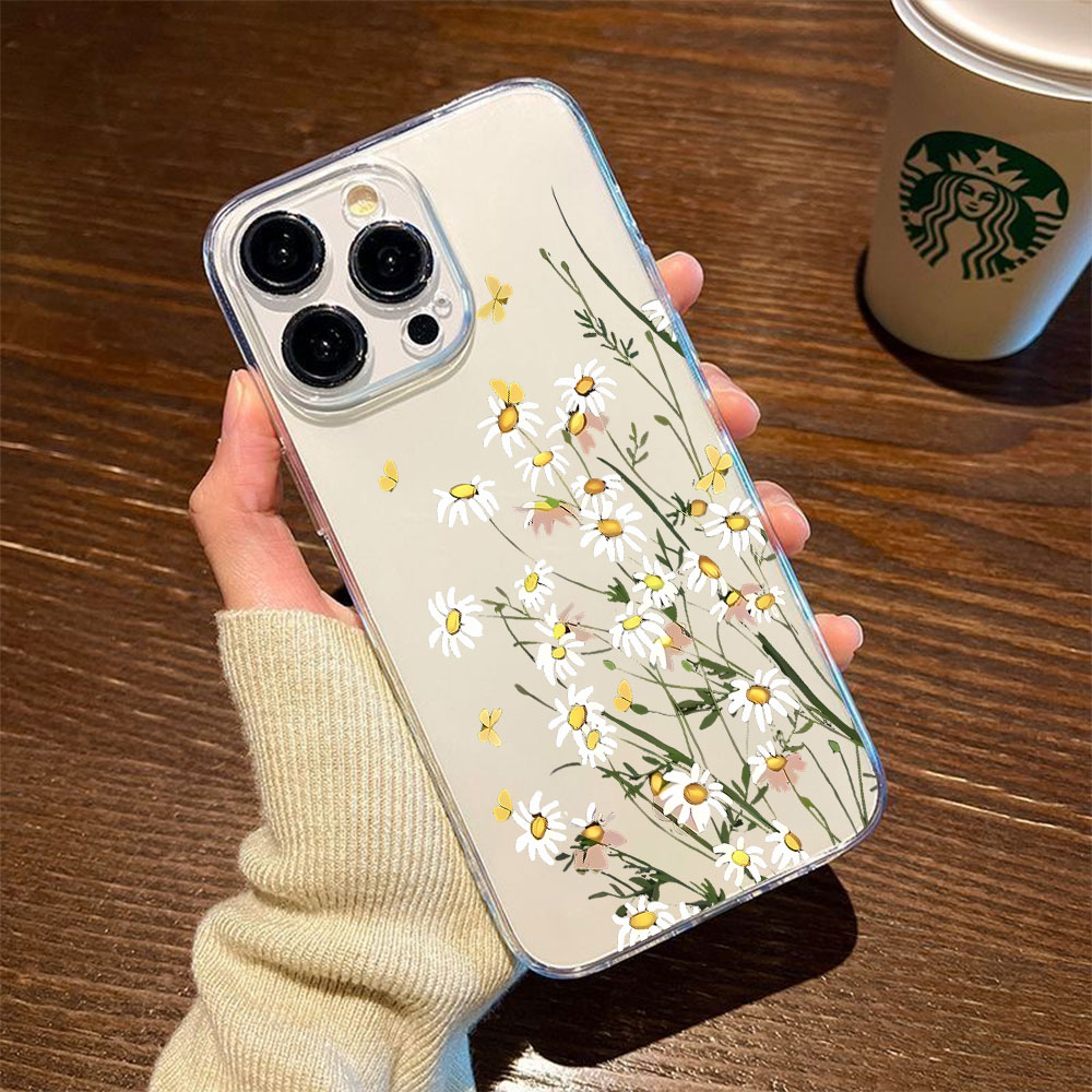 Phone Cases For Iphone 16 - Nuova Cover Morbida in TPU Daisy