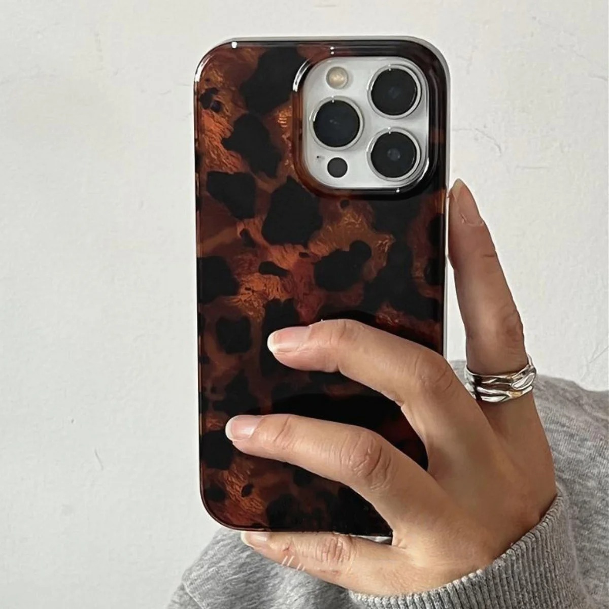 Phone Cases Store - Custodia per telefono con texture ambra
