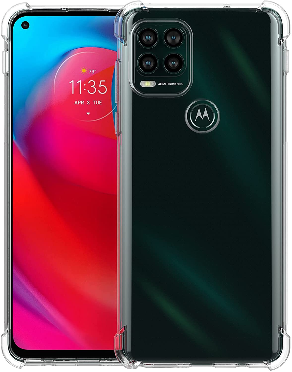 Phone Cases Moto G - Custodia Morbida in TPU Trasparente Antiscivolo,