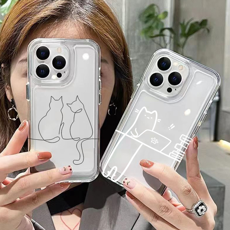 Cute Line Cat Custodia Antiurt - Phone Cases Xiaomi 14T recensione e prezzo