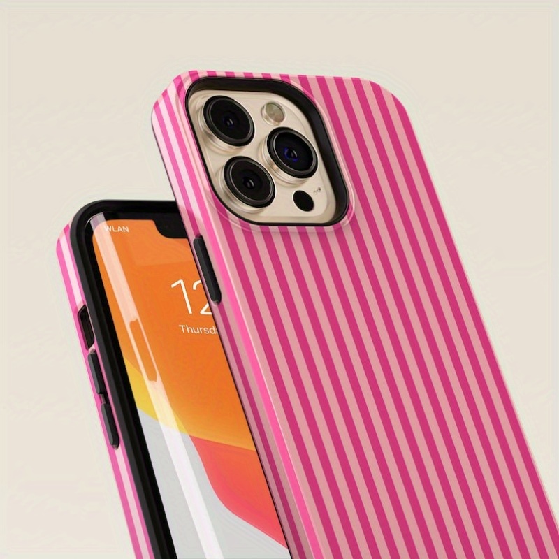 Custodia Rigida a Righe Rosa s - Buy Phone Cases recensione e prezzo