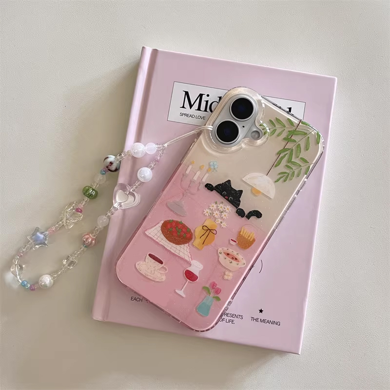 Cover Nera Creativa Y2K con Ga - Phone Cases Girly recensione e prezzo